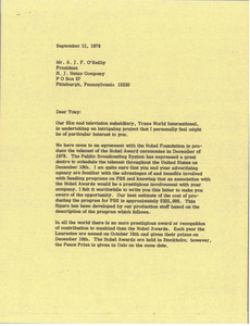 Letter from Mark H. McCormack to A. J. F. O'Reilly