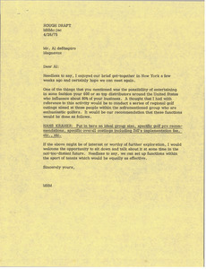 Letter from Mark H. McCormack to Al deShapiro