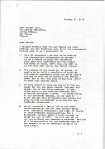 Letter from Mark H. McCormack to Marcie Hunt