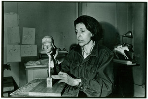 Eleanor Stillman in her studio