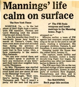 Mannings' life calm in surface