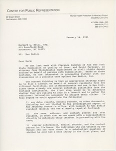 Letter from Steven J. Schwartz to Herbert L. Brill