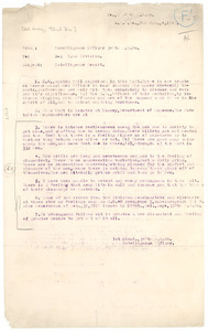 Memorandum from Three Hundred Forty Ninth Intelligence Officer to the Ninety Second Division