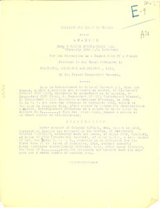 Citation For Croix De Guerre Digital Commonwealth