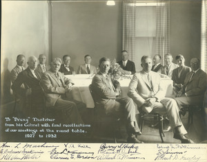 Roscoe W. Thatcher with his Cabinet