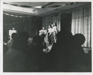 Performers at Thanksgiving dinner