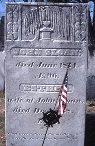 Lyme (New Hampshire) gravestone: Sloan, John (d. 1824)