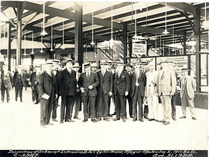 Inspection of Ashmont Extension Dorchester Rapid Transit by His Honor, Mayor Malcolm E. Nichols