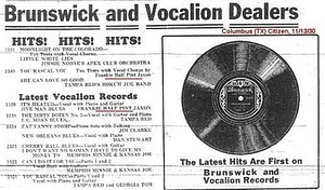 Brunswick and Vocalion Dealers