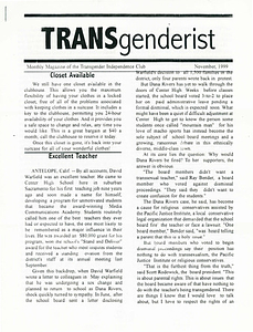 The Transgenderist (November, 1999)