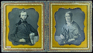 Portraits of man and woman