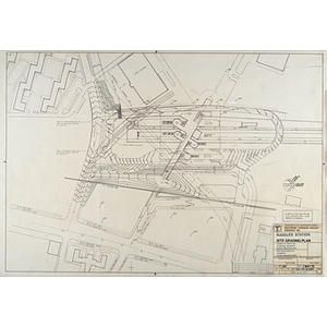 Ruggles Station, site grading plan