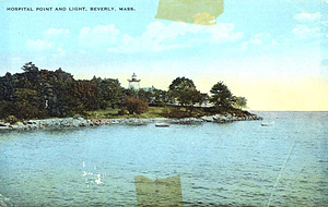 Hospital Point and light, Beverly, Mass.