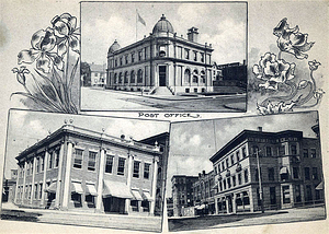 Post Office building; Lynn Business College; Lynn Historical Society