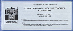 "Coming Together - Working Together" Convention
