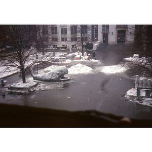 Snow sculpture contest