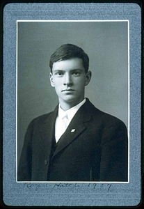 Saugus High School student, Roy Hatch, 1907