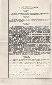 Holy Ghost Society constitution (1966)