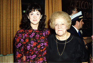 Gladys Picanso (right) posing with a woman