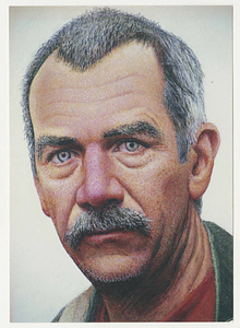 Gregory Gillespie art exhibit postcard (Spring 2001)