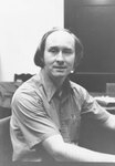 Suffolk University Professor Eric R. Myrvaagnes (CAS), photograph, May 1975