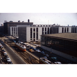 Huntington Avenue with Green Line train