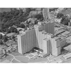 Jamaica Plain Veterans Hospital, South Huntington Avenue, close up, Boston, MA