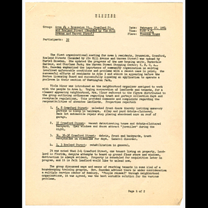 Documents from Area 4 meeting held February 17, 1964