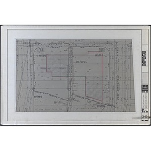 United South End Settlements Central Facility, Boston, Massachusetts, excavation plan & existing condition