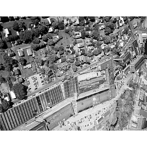 Center area, industrial buildings and residential area, Sanford, ME