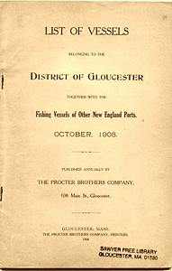 List of vessels belonging to the district of Gloucester (1908)