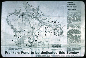 1976, map of pond