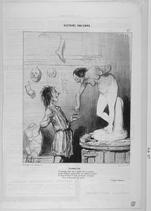 Pygmalion. O triomphe des art! quelle fût ta surprise, Grand sculpteur, quand tu vis ton marbre s'animer Et, d'un air chaste et doux, lentement se baisser Pour te demander une prise. (Comte Siméon.)