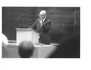 Suffolk University Professor Joseph D. Cronin (Law) lecturing in classroom