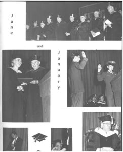 Commencement, from the 1967 Suffolk University Beacon yearbook