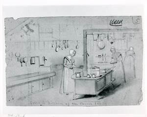 Scene in Shaker Kitchen