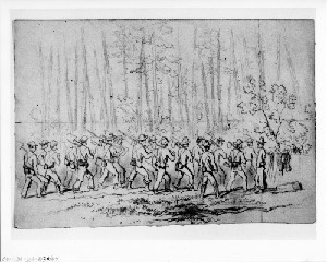 Sketches near the Weldon Railroad (Siege of Petersburg)