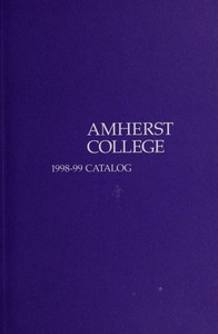 Amherst College Catalog 1998/1999