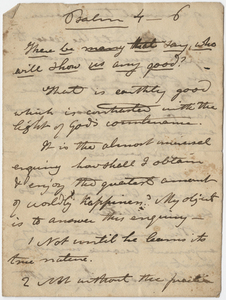Edward Hitchcock sermon notes, 1837 March