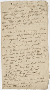Edward Hitchcock sermon notes, 1823 August