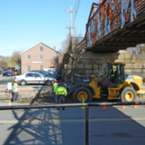 Repair of the retaining wall