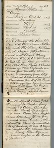 Tewksbury Almshouse Intake Record: Williams, Anna