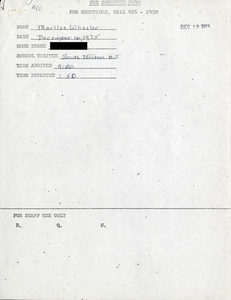 Citywide Coordinating Council daily monitoring report for South Boston High School by Marilee Wheeler, 1975 December 16