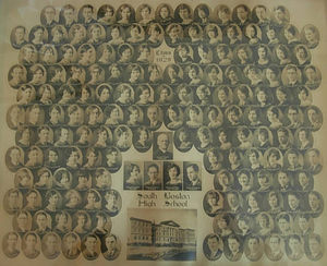Official class photo, class of 1929, South Boston High School