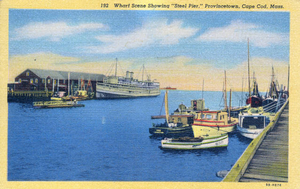 Postcard, Steel Pier (front)