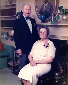 Mother and father on 50th wedding anniversary in house on Knob Hill