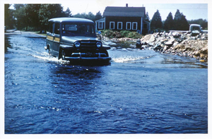 Weir River at Free Street, Hurricane Carol, 1954