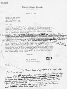 Draft of Letter to the Editor of the Washington Post responding to ...