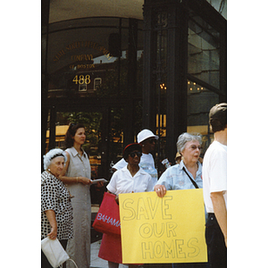 Demonstrators protest for affordable housing