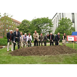 Breaking ground for the Veterans Memorial